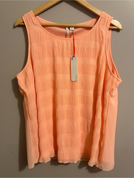 Elle Tops - ELLE Tank Top in Peach Pearl